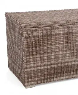Záhradné úložné boxy Záhradný úložný box polyratan 1037 l