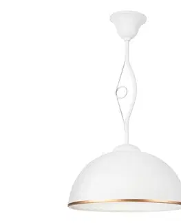 Svietidlá  Luster na tyči RETRO II 1xE27/60W/230V biela LM-1.24/BIAŁY MAT
