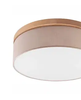 Svietidlá BRILAGI - LED Stropné svietidlo BELLADONNA 3xE27/15W/230V pr. 50 cm béžová/dub 0512
