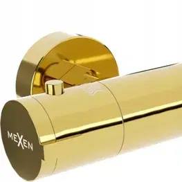 Kúpeľňové batérie MEXEN - Kai termostatická sprchová batéria gold 77100-50