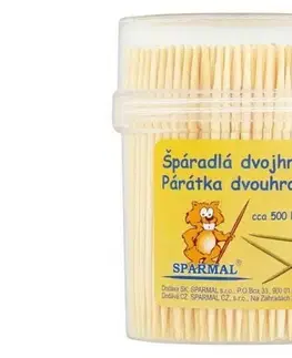 Paličky na mäso Kinekus Špáradla guľaté, dvojhrotové, bal. 500ks