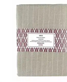 Záclony do obývačky Záclona na páske  ARIA polyester béžová 140x260 Merkury Home