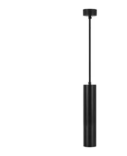 Svietidlá  Luster na lanku 1xGU10/35W/230V 30 cm čierna 6686