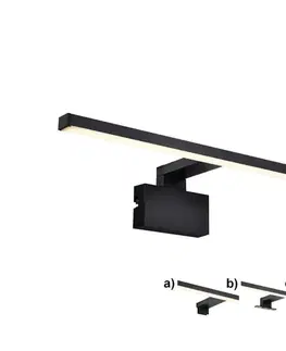 Kúpeľňové zrkadlá Nordlux - LED Kúpeľňové osvetlenie zrkadla MARLEE LED/8,9W/230V IP44 čierna 2110701003
