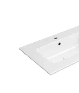 Umývadlá GSI - PURA keramické dvojumývadlo Slim 122x46cm, biela ExtraGlaze 8888111