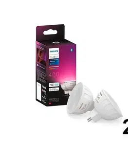 LED osvetlenie SADA 4x stmievateľných LED RGBW žiaroviek Philips Hue WACA GU5,3/MR16/6,3W/12V 2xP5829