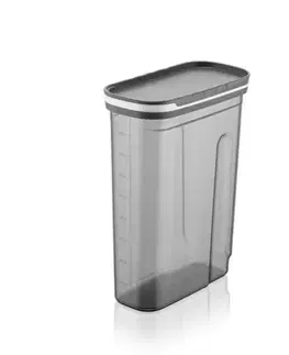 Dózy na potraviny Kinekus Dóza na sypké potraviny plastová, 2,7l, posuvný uzáver, s mierkou
