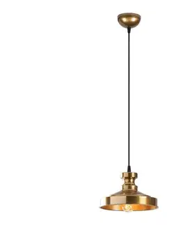 Svietidlá  Luster na lanku BERCESTE 1xE27/40W/230V zlatá 521SHN3133