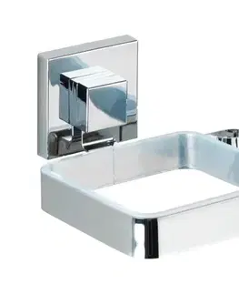 Svietidlá WENKO 22682100 -Držiak na fén VACUUM-LOC QUADRO ED 13,5x14 cm strieborný/chróm 22682100