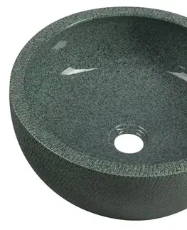 Umývadlá SAPHO - PRIORI keramické umývadlo na dosku, priemer 42cm, zelená PI013