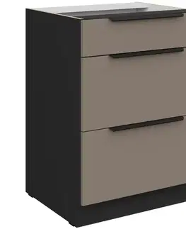 Kuchynské skrinky stojace Kuchynská skrinka Aria-Ta/Bl Anti Fingerprint 60d 3s Bb