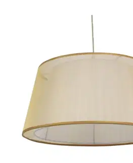 Svietidlá  Luster na lanku CHARLIE 1xE27/60W/230V béžová 31-24961