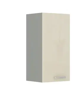 Kuchynské horné skrinky KONDELA Prado 40 G-72 1F horná kuchynská skrinka krémová