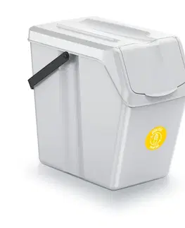 Odpadkové koše NABBI ISWB25S3 odpadkový kôš na triedený odpad (3 ks) 25 l popolavá