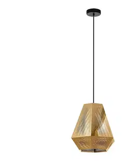 Svietidlá Eglo 43227 - Luster na lanku CHIAVICA 1xE27/28W/230V pr. 36 cm zlatá 43227