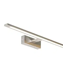 Nástenné osvetlenie Oceľová nástenná lampa 62 cm vrátane LED IP44 - Jerre