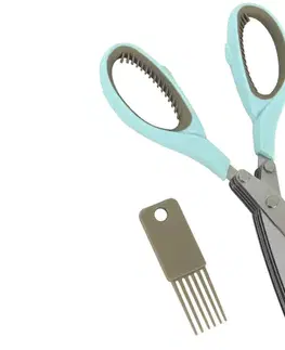 Kuchynské nožnice MAKRO - Nožnice na bylinky s čističom