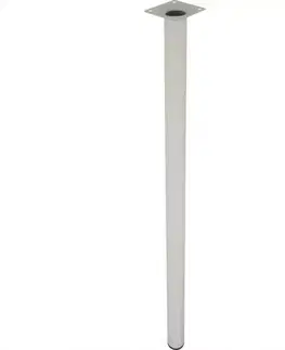 Nábytkové nohy a pätky Okrúhla nábytková noha 90 cm biela