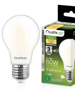 Dekoračné žiarovky Žiarovka LED A60 FIL FR 4W E27 840LM 3000K