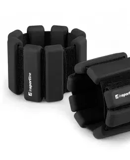 Ostatné fitness náradie Fitness závažie na členok a zápästie inSPORTline Brace 2x1,5 kg čierna