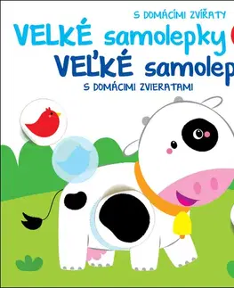 Nalepovačky, vystrihovačky, skladačky Veľké samolepky s domácimi zvieratami: Kravička, 2. vydanie