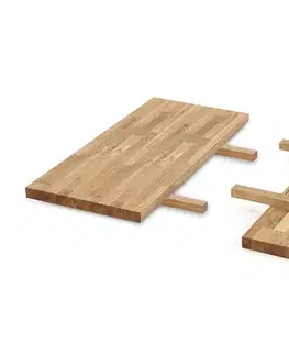 Jedálenské stoly HALMAR Apex / Radus M predlžovacia doska k stolu (2 ks) 85x40 cm dub prírodný