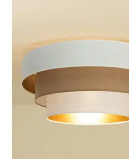Svietidlá  Stropné svietidlo WENTA 1xE27/60W/230V priemer 50 cm biela/hnedá H0054