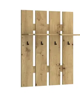Predsieňové steny KONDELA Airon 80 vešiakový panel dub artisan