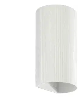 Svietidlá FARO Barcelona FARO 40542 - Nástenné svietidlo SOLE 2xGU10/8W/230V biela vrúbkovaná zaokrúhlený 40542