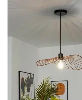 Svietidlá BRILAGI - LED závesný luster CERIA WIRE 1xE27/40W/230V 40x56 cm bronz BG3987+EG300151