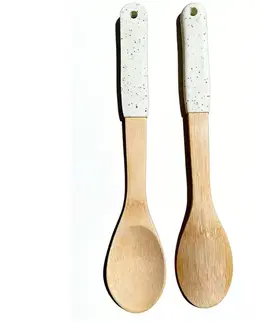 Dekorácie a bytové doplnky Varecha bambus biela rukoväť 32*6cm ut04232bs17