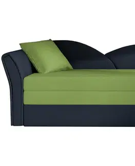 Pohovky NABBI Arco L rozkladacia pohovka zelená / tmavomodrá