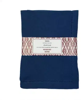 Bytový textil Obrúsok SAGA indigo 45x45 easy care