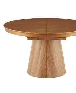 Jedálenské stoly KONDELA Nanet rozkladací jedálenský stôl dub