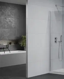 Vane MEXEN/S - PRETORIA duo sprchovací kút 90 x 80, transparent, chróm + vanička vrátane sifónu 852-090-080-01-02-4010