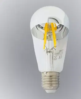 Žiarovky E27 Žiarovka FL LED ST64 8W E27 4200K Half Silver