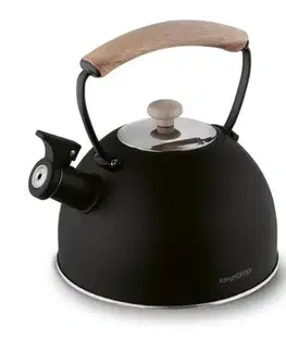 Čajníky Kinekus Čajník MORENA nerezová, 2,3L, čierny