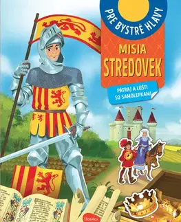 Pre deti a mládež - ostatné Misia Stredovek - Pátraj a lúšti so samolepkami - neuvedený,El Gunto