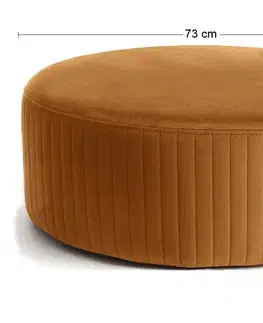 Taburetky NABBI Leva okrúhla taburetka zlatá