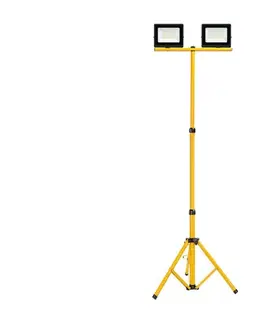 Svietidlá  B.V.  - LED reflektor so stojanom 2xLED/30W/230V 6500K IP65 oranžová/čierna B10203R35