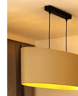 Svietidlá  - Luster na lanku OVAL VEGAN 2xE27/15W/230V krémová 603300