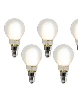 LED osvetlenie Sada 5 inteligentných LED žiaroviek E14 P45 matných 4,2 W 470 lm 2700-6500 K