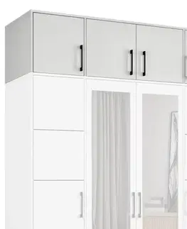 Nadstavce na skrine Nadstavec Belluno 200 biela