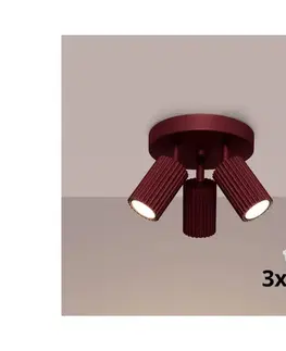 Svietidlá BRILAGI - LED bodové svietidlo CRESTO 3xGU10/10W/230V bordové BR.1928