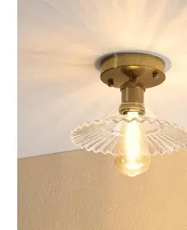 Svietidlá  Prisadený luster TRISH 1xE27/15W/230V zlatý/priehľadný LM-1.301/PATYNA/TRANSPARENT