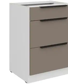 Kuchynské skrinky stojace Kuchynská skrinka Aria-Ta/Wh Anti Fingerprint 60d 3s Bb