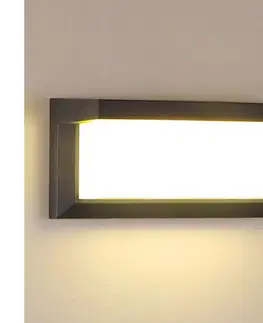Svietidlá BRILAGI -LED stmievateľné vonkajšie nástenné svietidlo BRICKY 1xE27/6W/230V 2700-6500K IP54 antracit BG1025+AI0601