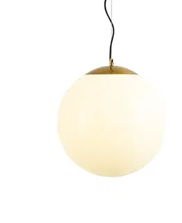 Závesné svietidlá Skandiánske závesné svietidlo opálové sklo 40 cm - Ball 40