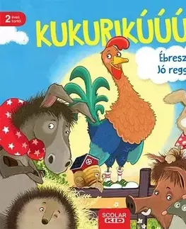 Leporelá, krabičky, puzzle knihy Kukurikú! Ébresztő! Jó reggelt!