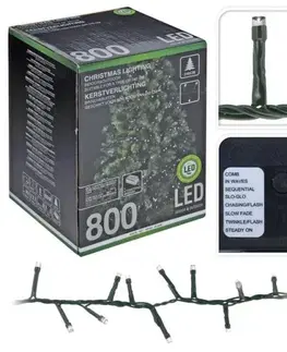 Vianočné osvetlenie Kinekus Svetlo vianočné 800 LED studené biele, s funkciami, 16m, na 240 cm stromček, vonkajšie/vnútorné